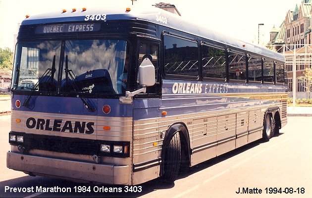 BUS/AUTOBUS: Prevost Marathon 1984 Orleans