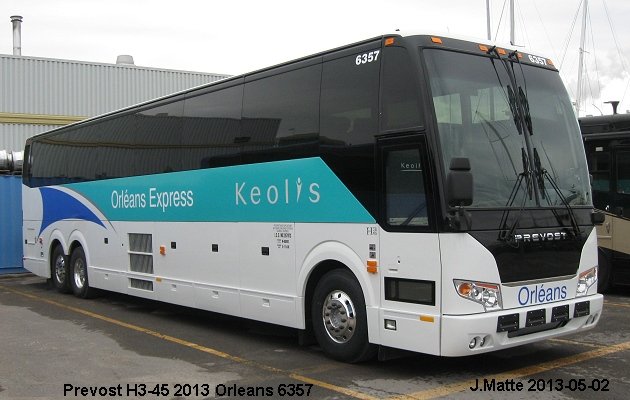 BUS/AUTOBUS: Prevost H3-45 2013 Orleans