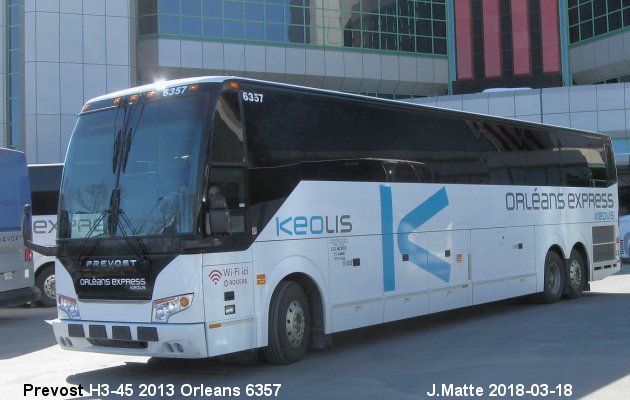 BUS/AUTOBUS: Prevost H3-45 2013 Orleans