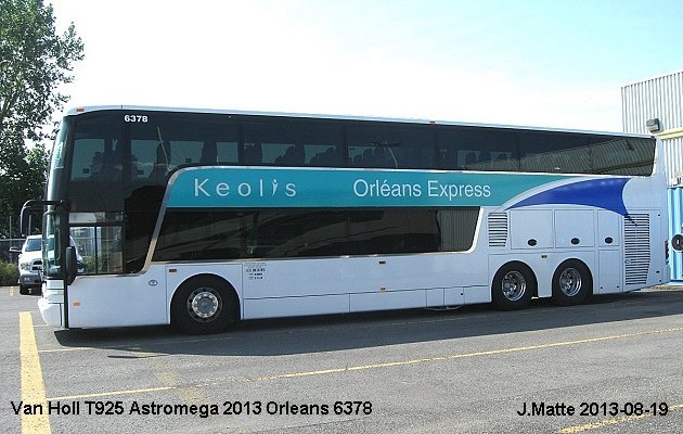 BUS/AUTOBUS: Van Hool TD925 Astromega 2013 Orleans