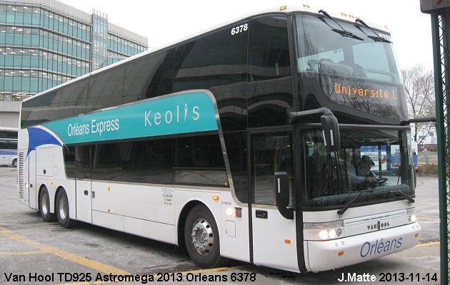 BUS/AUTOBUS: Van Hool TD925 Astromega 2013 Orleans