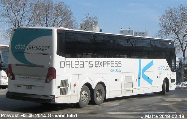 BUS/AUTOBUS: Prevost H3-45 2014 Orleans