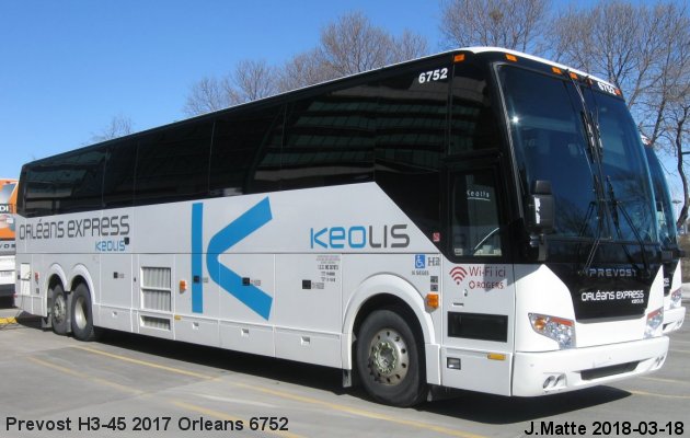 BUS/AUTOBUS: Prevost H3-45 2017 Orleans