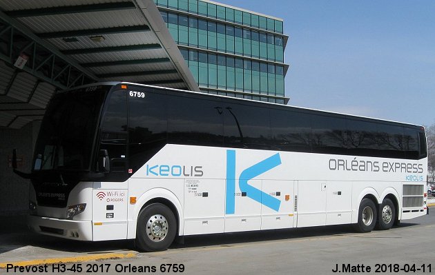 BUS/AUTOBUS: Prevost H3-45 2017 Orleans