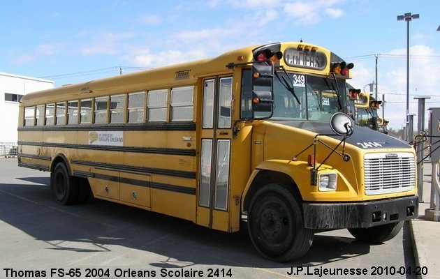 BUS/AUTOBUS: Thomas FS-65 2004 Orleans Scolaire