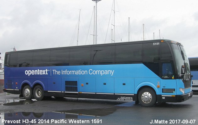 BUS/AUTOBUS: Prevost H3-45 2014 Pacific Western