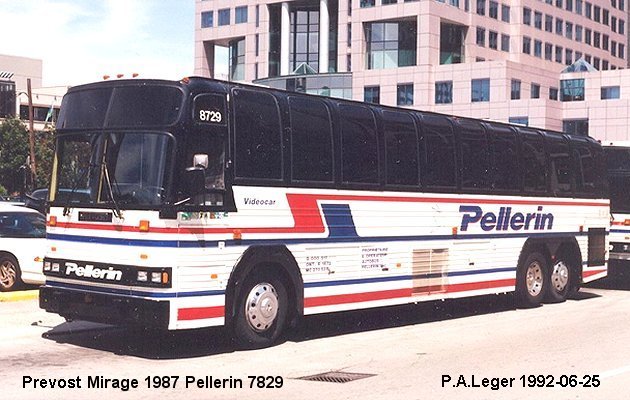 BUS/AUTOBUS: Prevost Mirage 1987 Pellerin