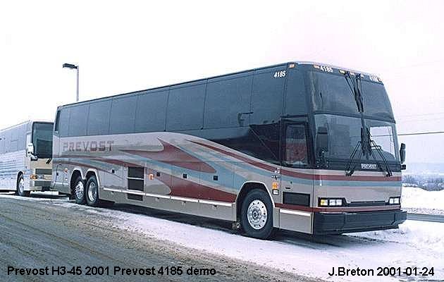 BUS/AUTOBUS: Prevost H3-45 2001 Prevost Demo