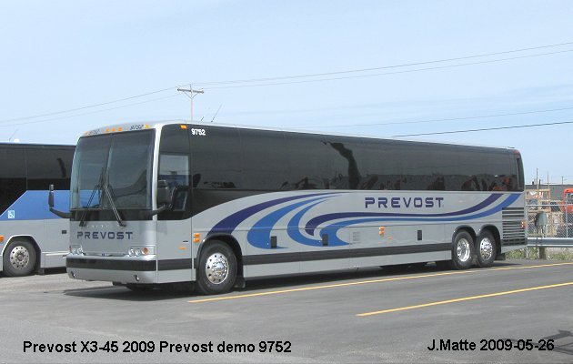 BUS/AUTOBUS: Prevost X3-45 2009 Prevost