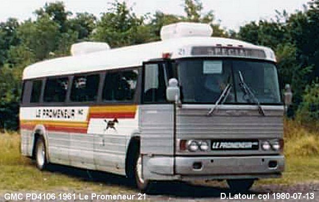BUS/AUTOBUS: GMC PD4106 1961 Promeneur
