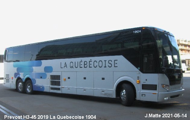 BUS/AUTOBUS: Prevost H3-45 2019 Quebecoise