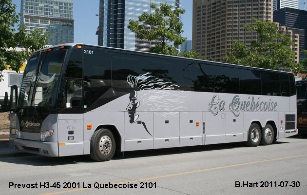 BUS/AUTOBUS: Prevost H3-45 2001 Quebecoise