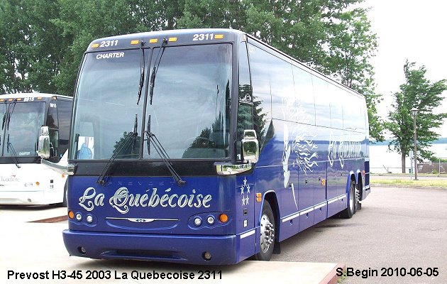 BUS/AUTOBUS: Prevost H3-45 2003 Quebecoise