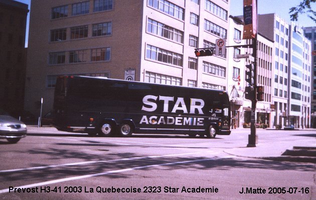 BUS/AUTOBUS: Prevost H3-41 2003 Quebecoise