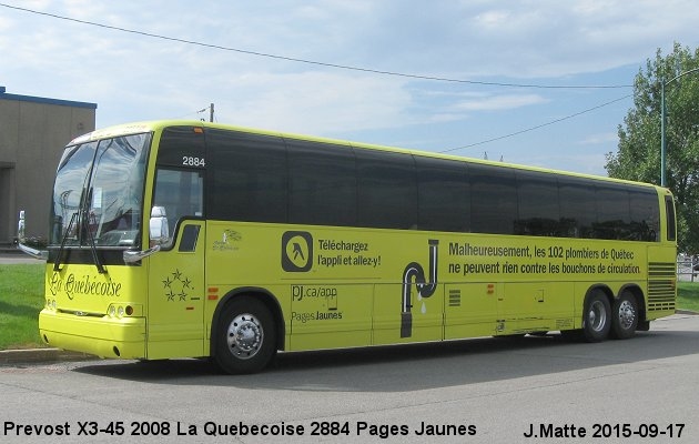 BUS/AUTOBUS: Prevost X3-45 2008 Quebecoise