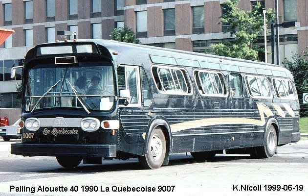 BUS/AUTOBUS: Palling Alouette 40 1990 Quebecoise