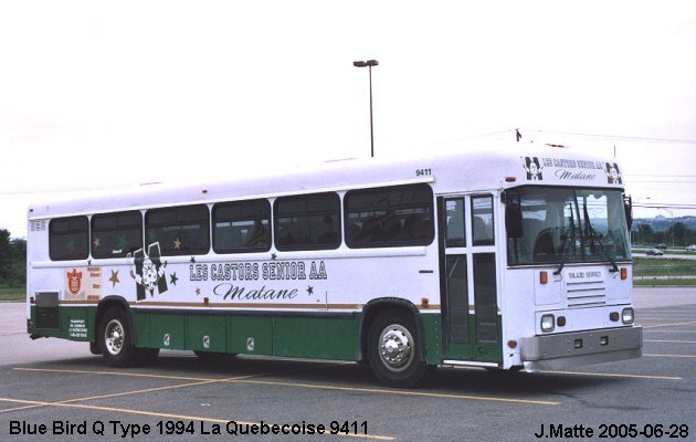BUS/AUTOBUS: Blue Bird Q Type 1994 Quebecoise