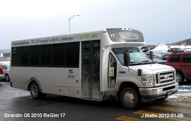 BUS/AUTOBUS: Girardin G5 2010 Couture Cahill
