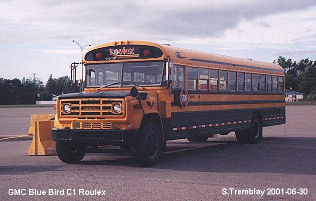 BUS/AUTOBUS: Blue Bird C 1 1984 Roulex