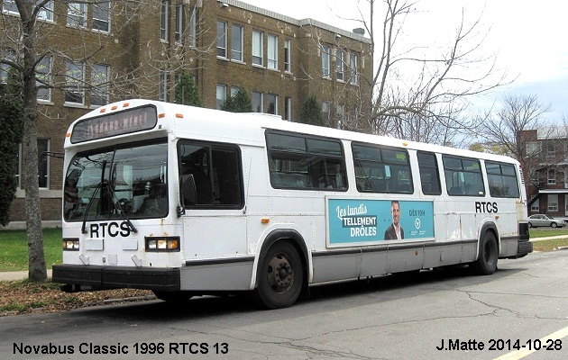 BUS/AUTOBUS: Novabus Classic 1996 RTCShawinigan