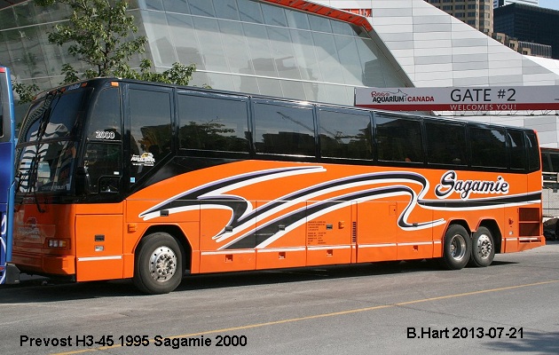 BUS/AUTOBUS: Prevost H3-41 1995 Sagamie