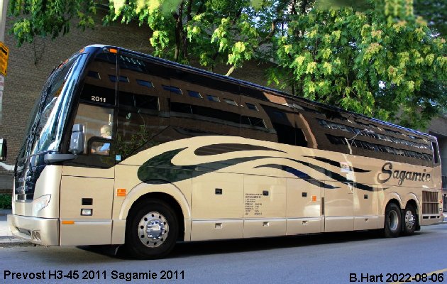 BUS/AUTOBUS: Prevost H3-45 2011 Sagamie