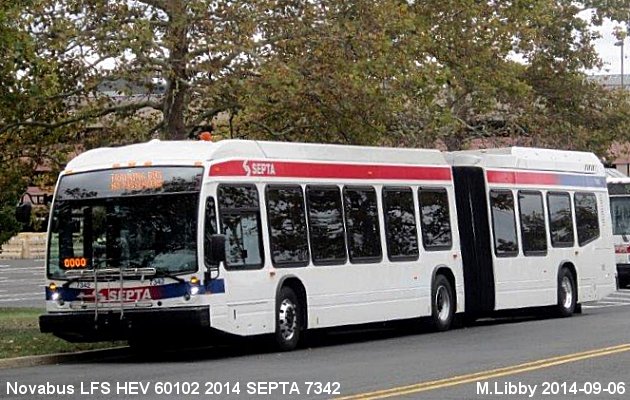 BUS/AUTOBUS: Novabus LFS HEV 2014 SEPTA