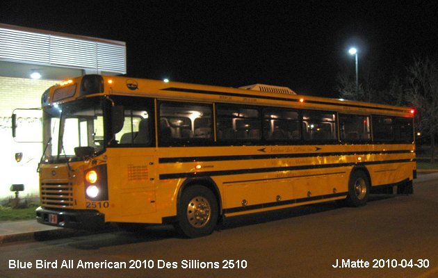 BUS/AUTOBUS: Blue Bird All American 2010 Des Sillons