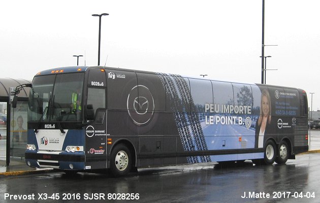 BUS/AUTOBUS: Prevost X3-45 2016 SJSR