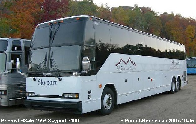 BUS/AUTOBUS: Prevost H3-45 1999 Skyport