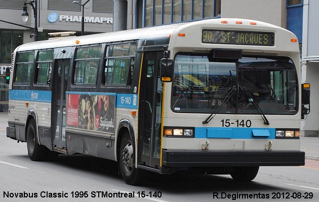 BUS/AUTOBUS: Novabus Classic 1995 STMontreal