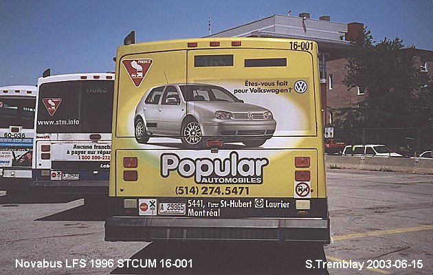 BUS/AUTOBUS: Novabus LFS 1996 STCUM