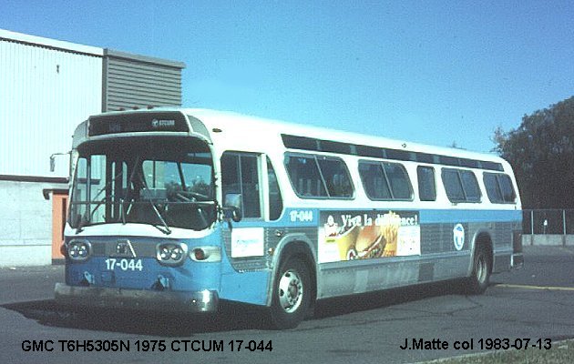 BUS/AUTOBUS: GMC New Look 1975 CTCUM