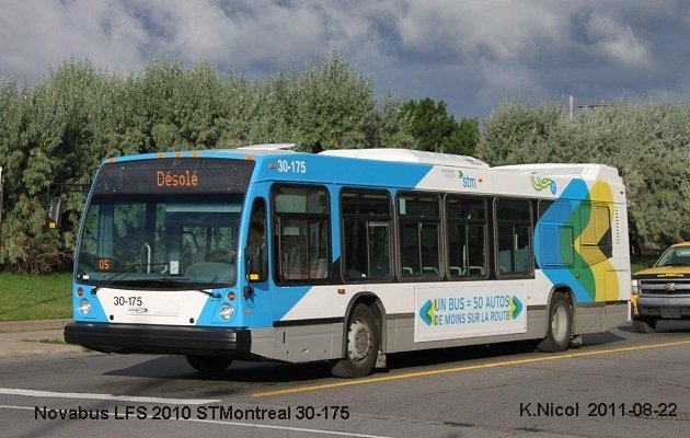BUS/AUTOBUS: Novabus LFS 2010 STMontreal