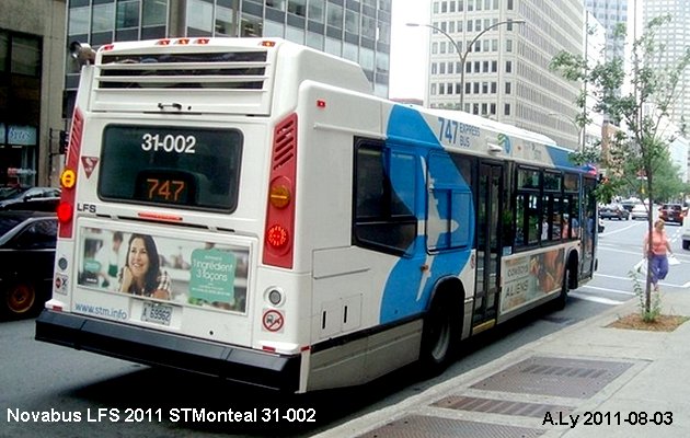 BUS/AUTOBUS: Novabus LFS 40102N 2011 STMontreal