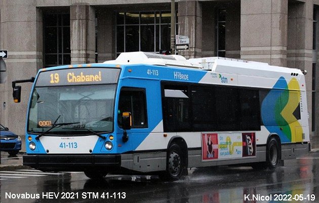 BUS/AUTOBUS: Novabus HEV 2021 STMontréal