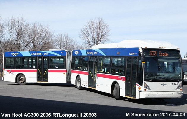 BUS/AUTOBUS: Van Hool AG300 2006 RTLongueuil