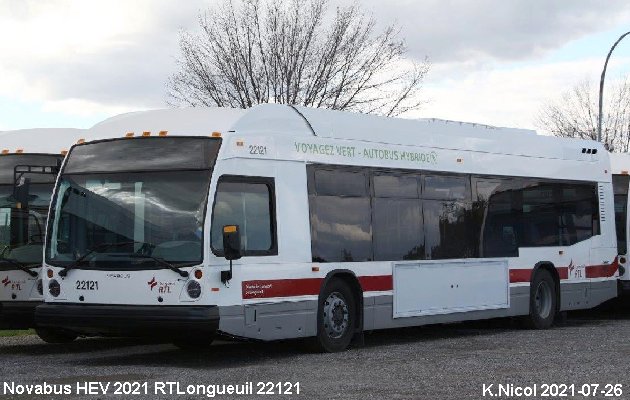 BUS/AUTOBUS: Novabus HEV 2021 RTLongueuil