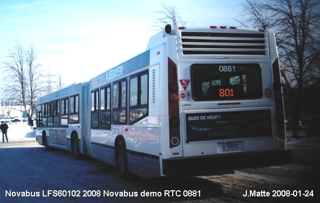 BUS/AUTOBUS: Novabus 60102N 2008 Novabus