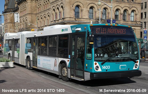 BUS/AUTOBUS: Novabus LFS 60102 2014 STOutaouais