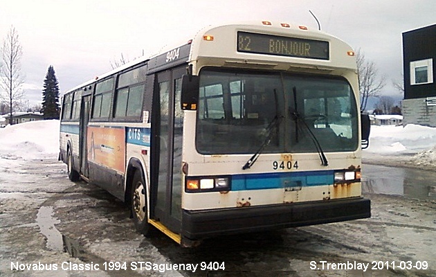 BUS/AUTOBUS: Novabus Classic 1994 STSaguenay