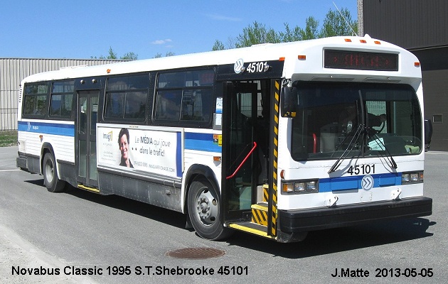 BUS/AUTOBUS: Novabus Classic 1995 STSherbrooke