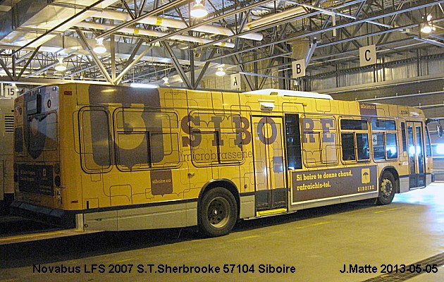 BUS/AUTOBUS: Novabus LFS 2007 STSherbrooke