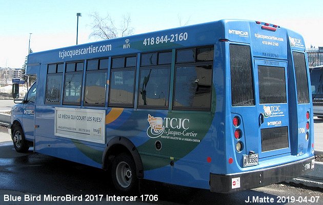 BUS/AUTOBUS: Blue Bird MicroBird 2017 TCJacques Cartier