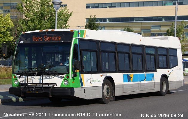 BUS/AUTOBUS: Novabus LFS 2011 Transcobec