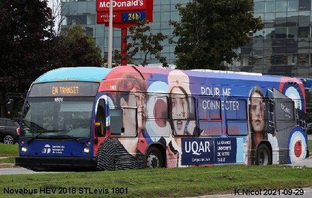 BUS/AUTOBUS: Novabus HEV 2018 STLevis