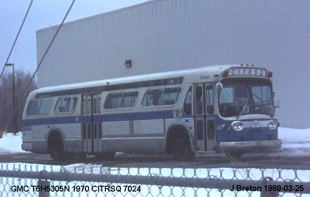 BUS/AUTOBUS: GMC T6H5307N New Look 1970 C.I.T.R.S.Q.