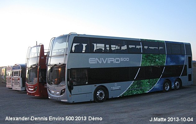 BUS/AUTOBUS: Alexander-Dennis Enviro 500 2013 T.V.Q.