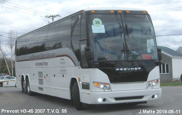 BUS/AUTOBUS: Prevost H3-45 2007 T.V.Q.