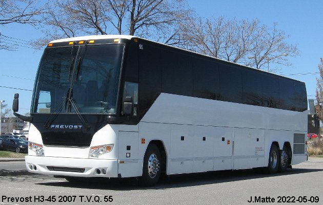 BUS/AUTOBUS: Prevost H3-45 2007 Tours Vieux Quebec